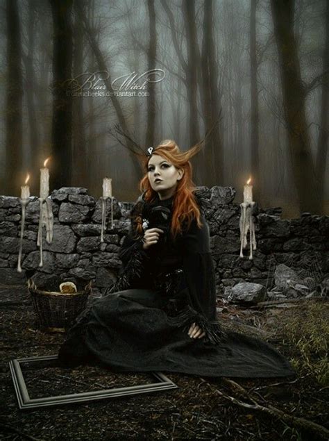 Mystical halloween gothic witch